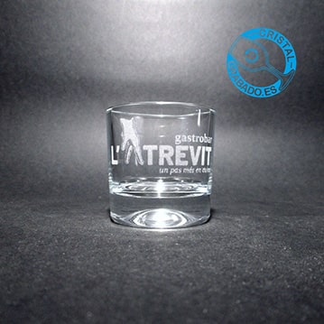 Vaso de chupito personalido logotipo L'Atrevit